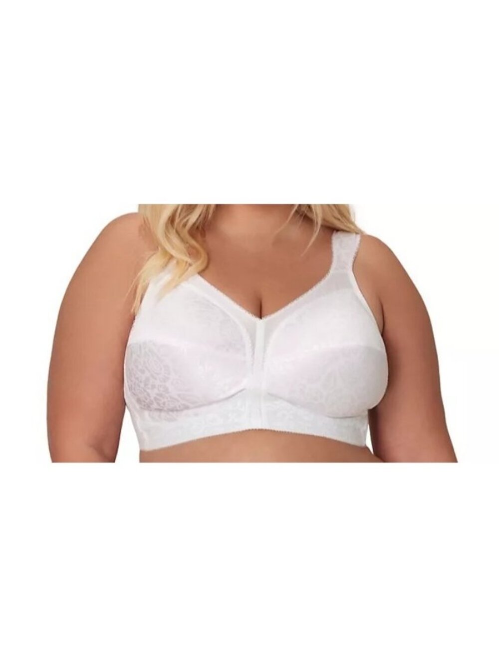 Playtex 18 Hour Bra 4693 Ultimate Shoulder Comfort Wireless Wirefree White 34DD